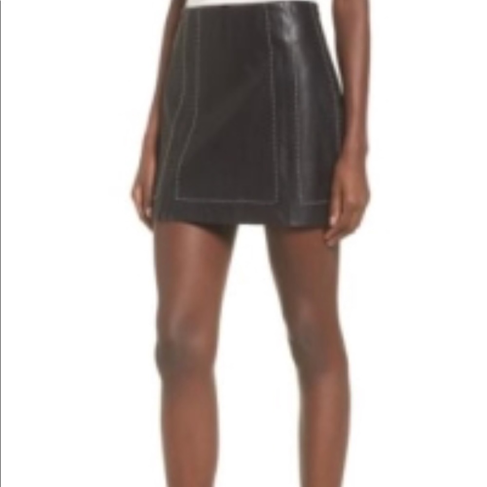 4Si3Nna Faux Leather Miniskirt Z7y3